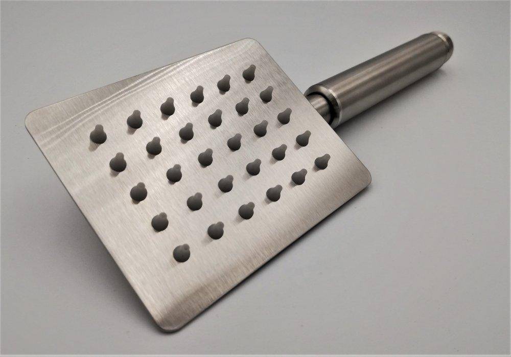 Brausekopf eckig Edelstahl eckig 10x8cm